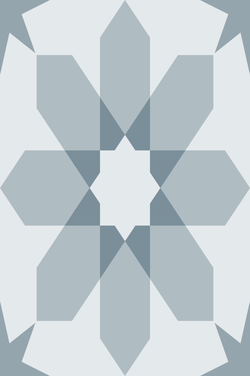 Geometric Pattern: Angola: Stone / Red Wolf