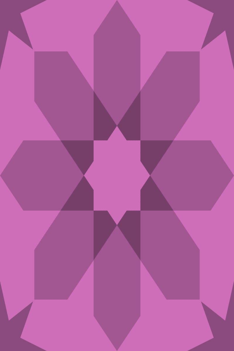 Geometric Pattern: Angola: Gemstone / Red Wolf