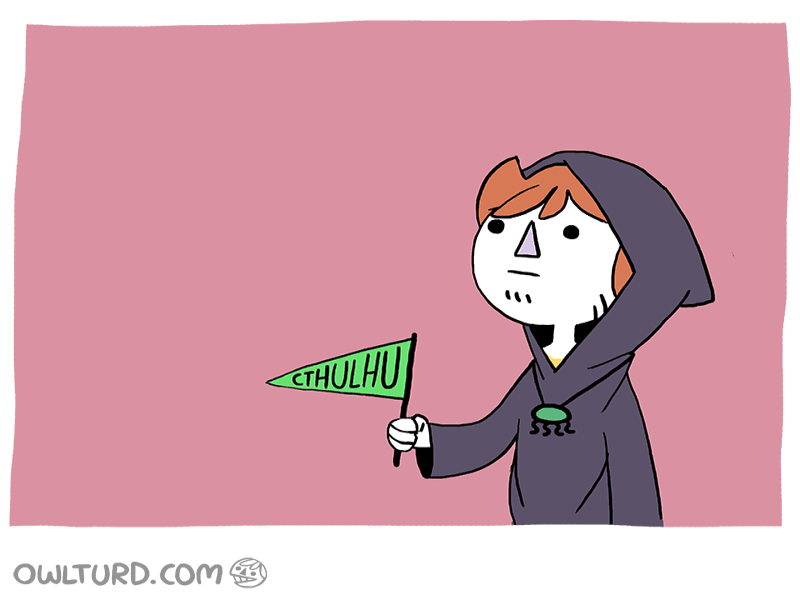 Cthulhu’s Playing Hardball / Owlturd Comix
