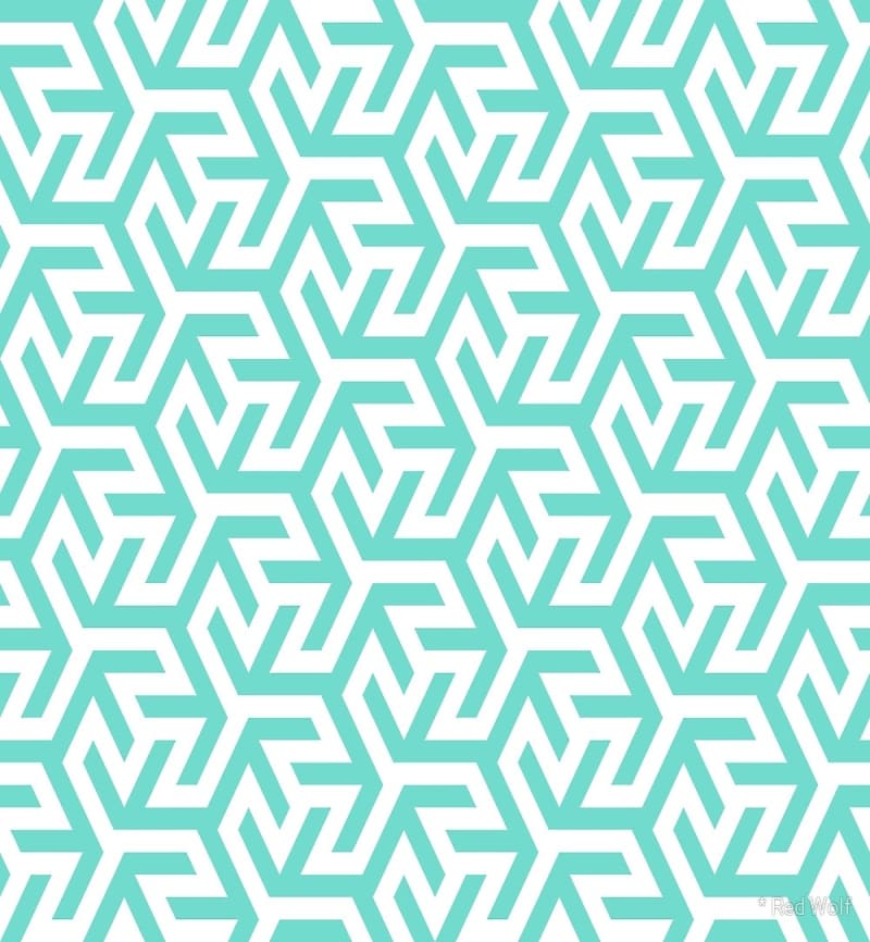 Geometric Pattern: Triskelion Fork / Red Wolf