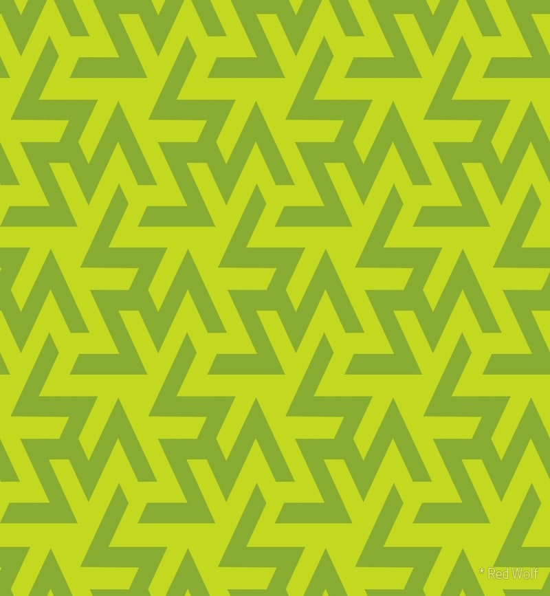 Geometric Pattern: Triskelion / Red Wolf