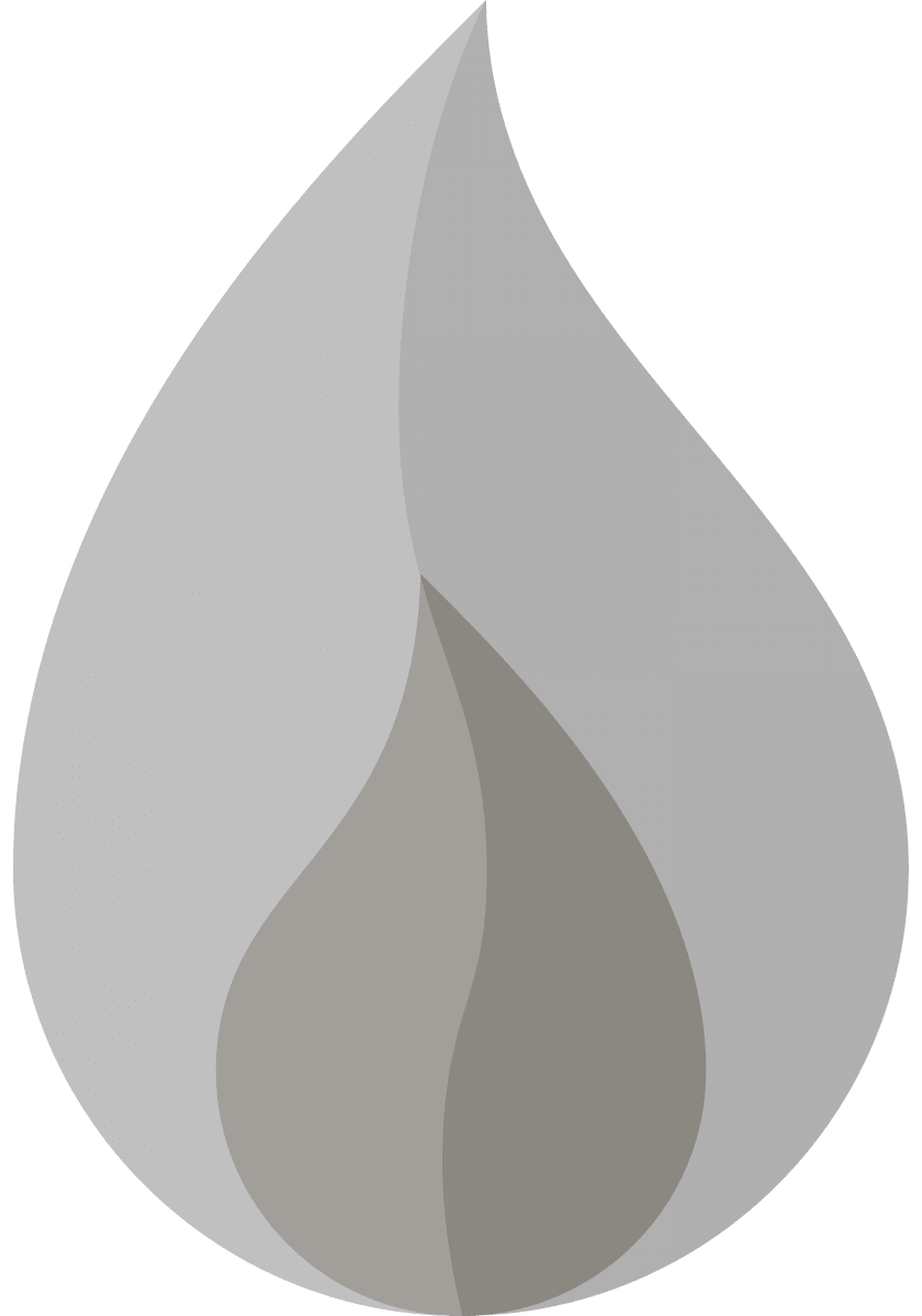 Geometric Pattern: Flame: Stone / Red Wolf