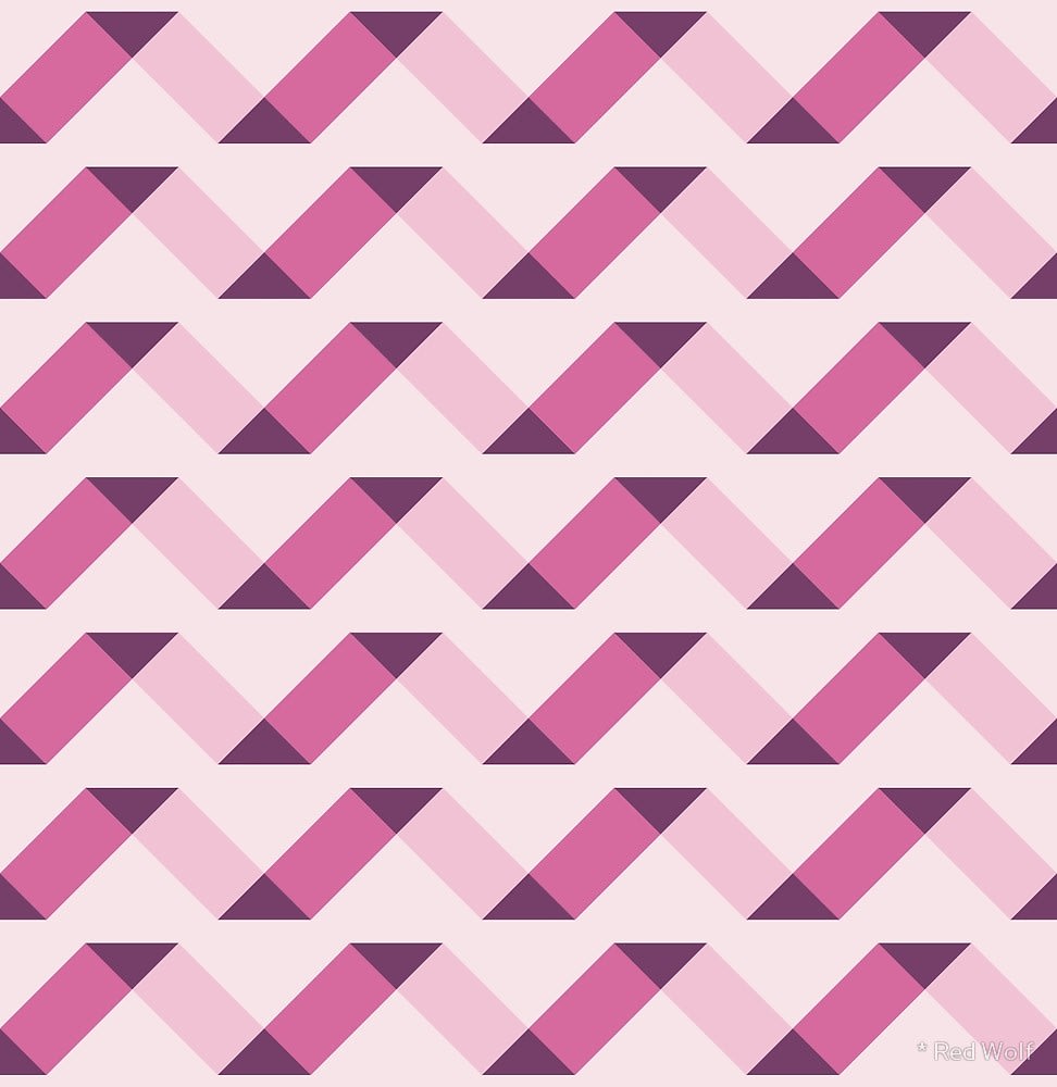 Geometric Pattern: Spiral / Red Wolf