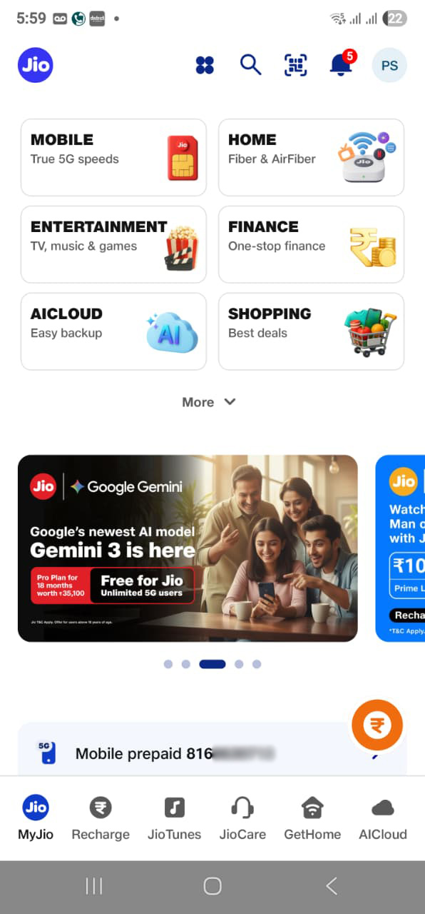 my jio google gemini ai pro offer banner.jpeg