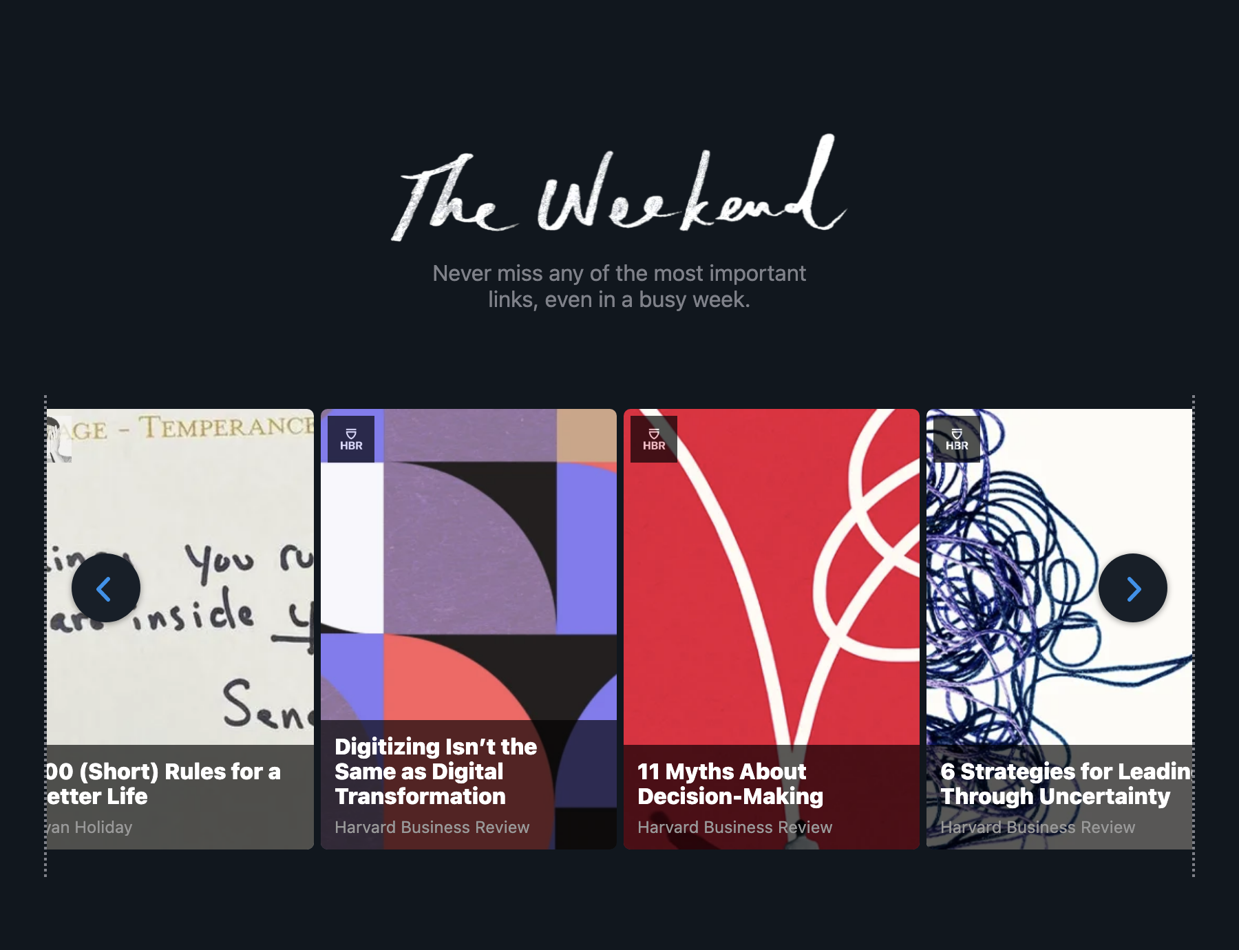Weekend edition