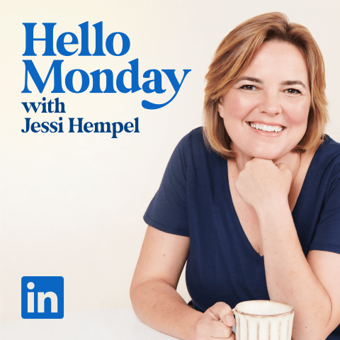 Podcast cover: Hello Monday with Jessi Hempel