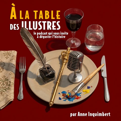 vignette du podcast : A la table des illustres