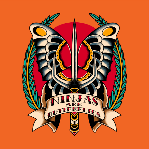 Podcast cover: Ninjas Are Butterflies
