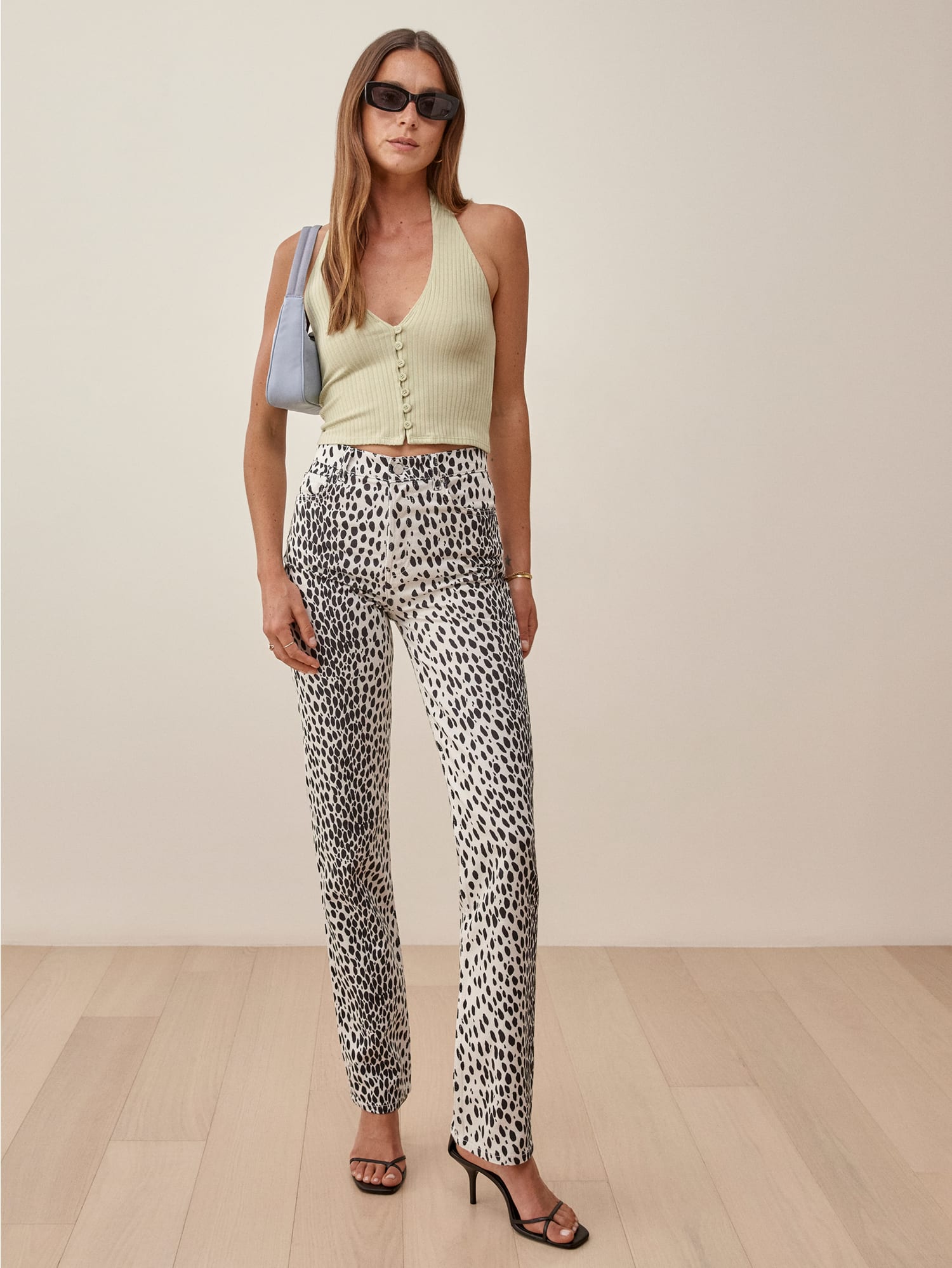 reformation leopard pants