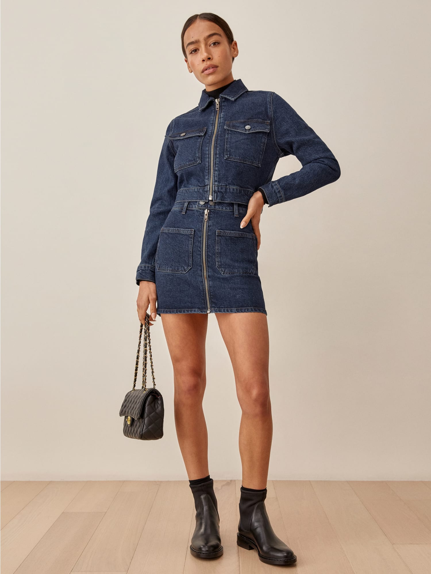 reformation jean jacket