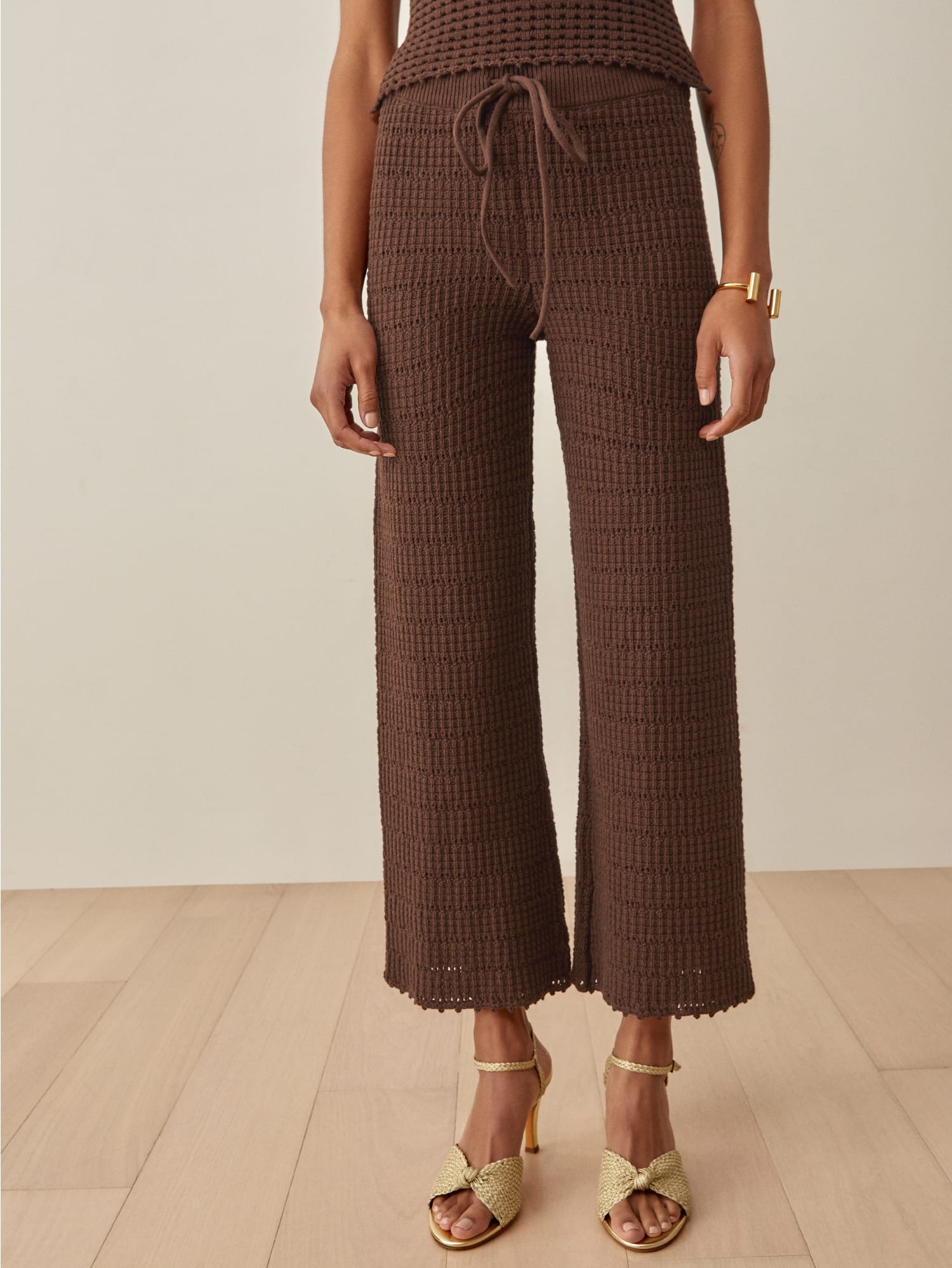 reformation gingham pants