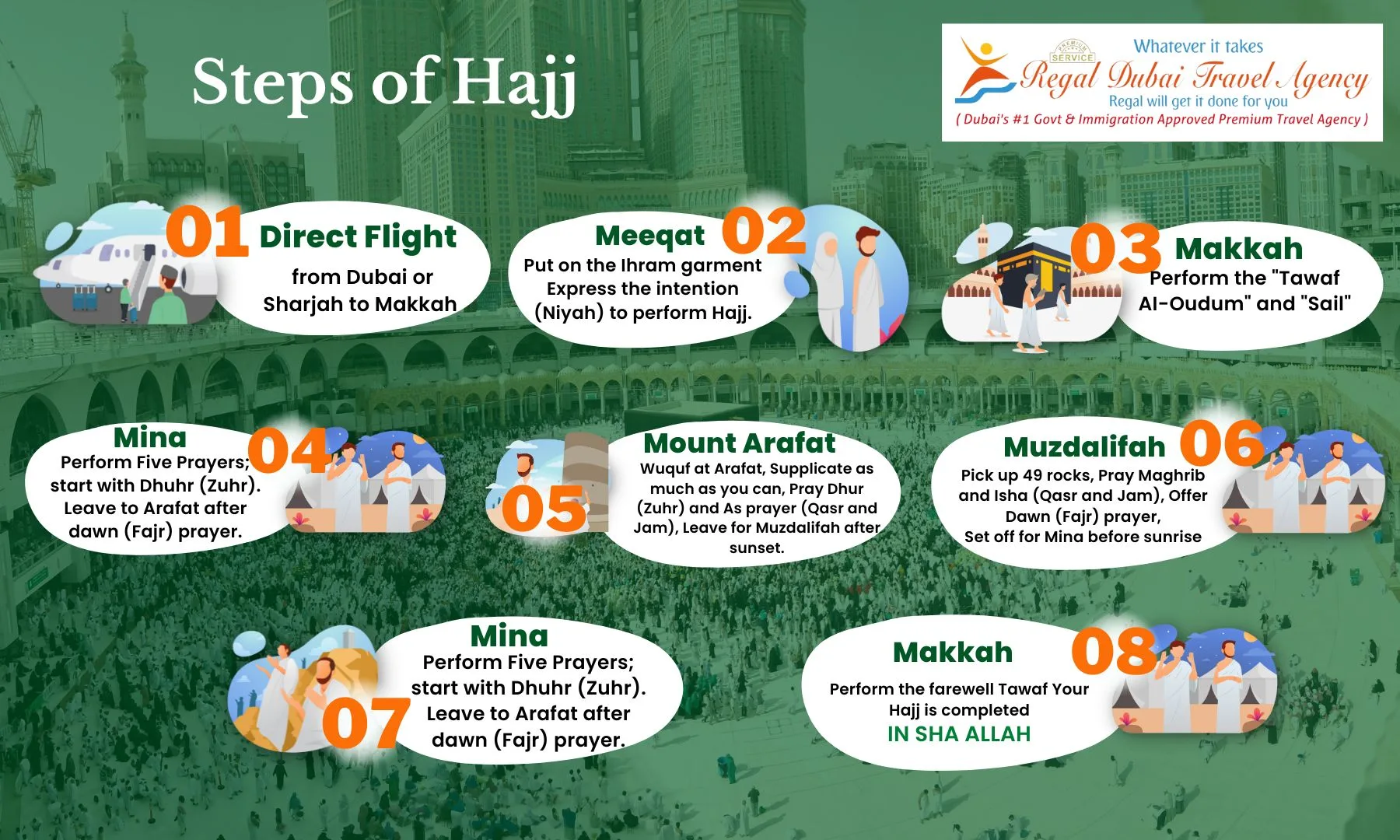 VIP Hajj Package 2024 From Dubai For Indians Regal Tours