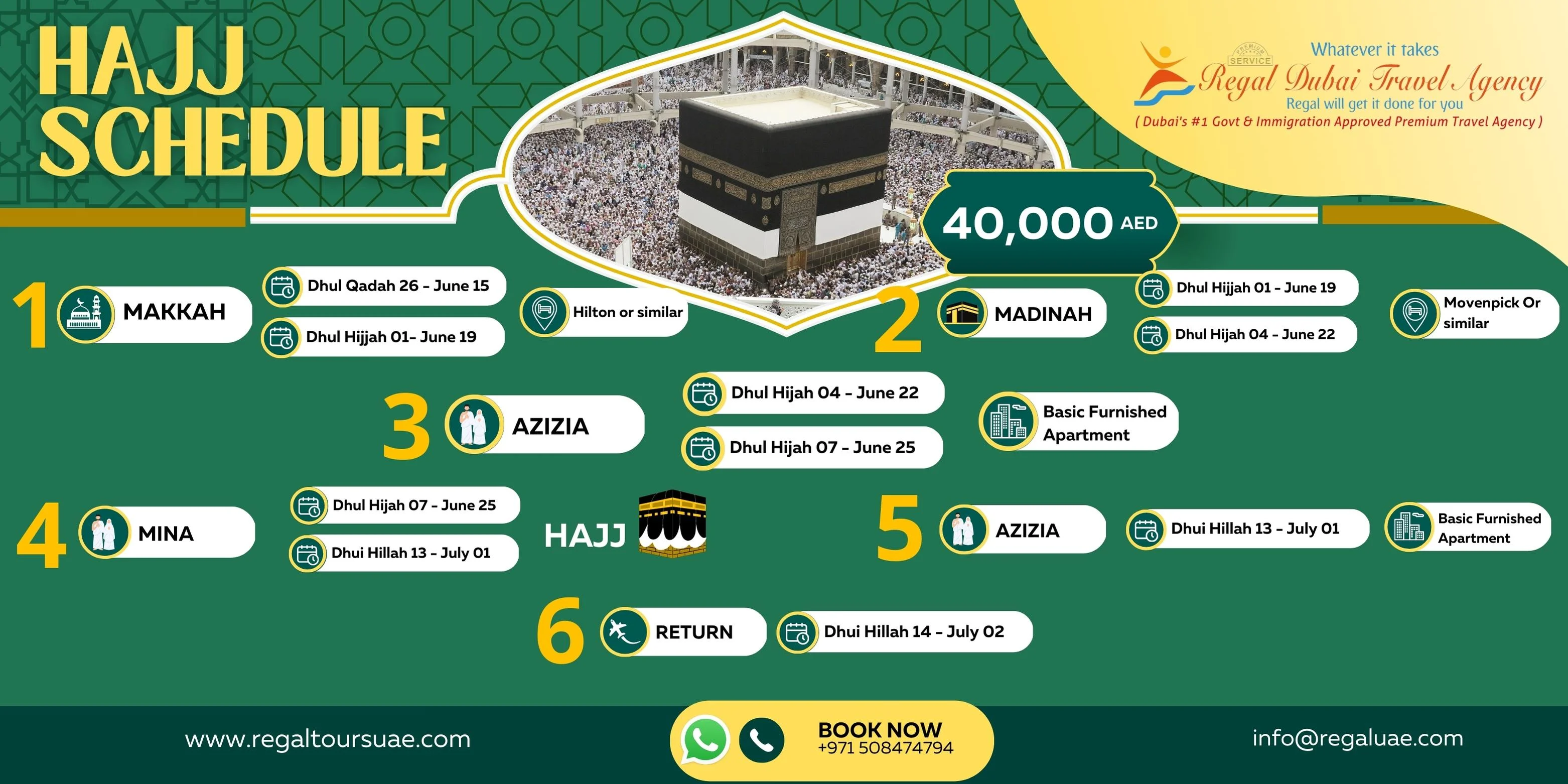 HAJJ schedule 2023