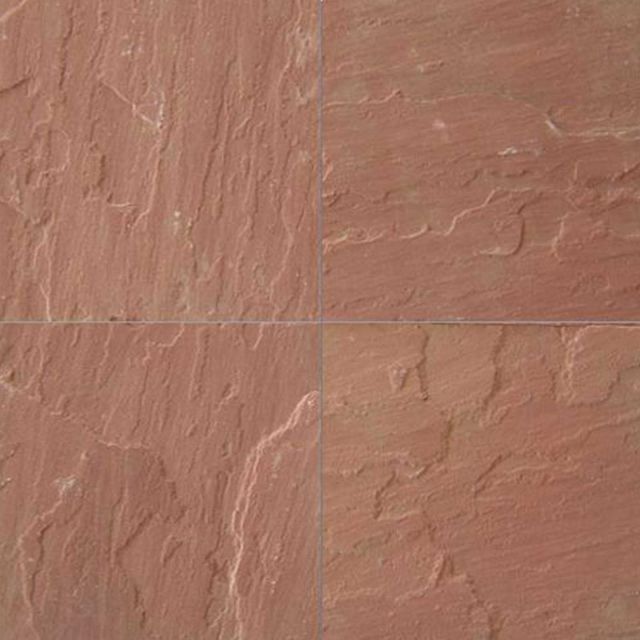 red sandstone tiles