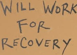 Will Work For Recovery logo