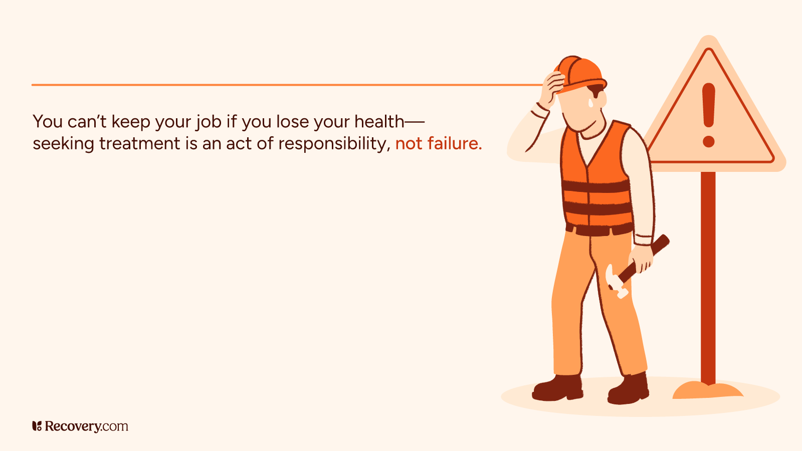 How to Request Time Off Work for Rehab: 5 Steps to Protect Your Job 3 rehab job health warning responsibility illustration