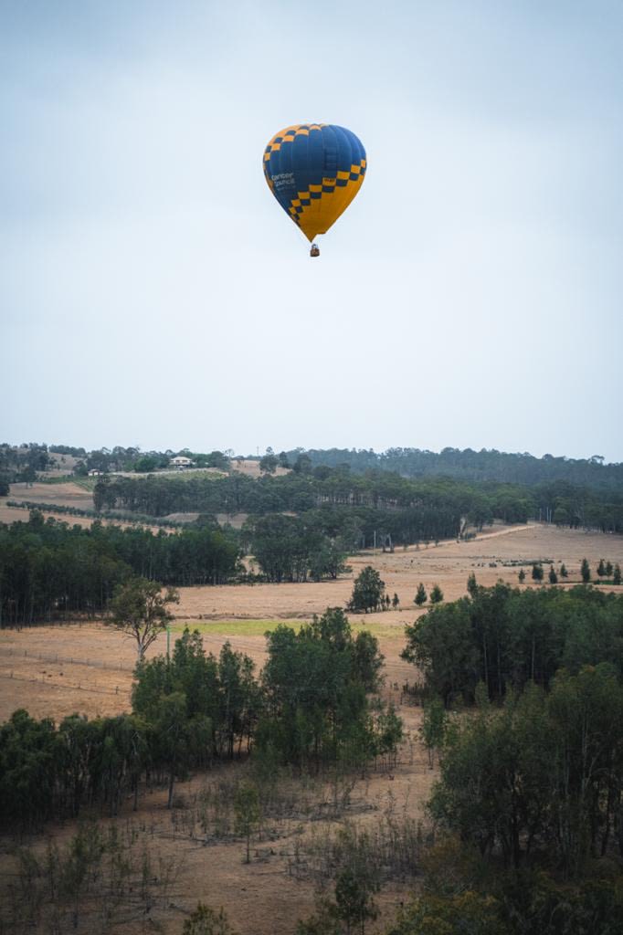 A cloudy but beautiful Hunter Valley morning flight
