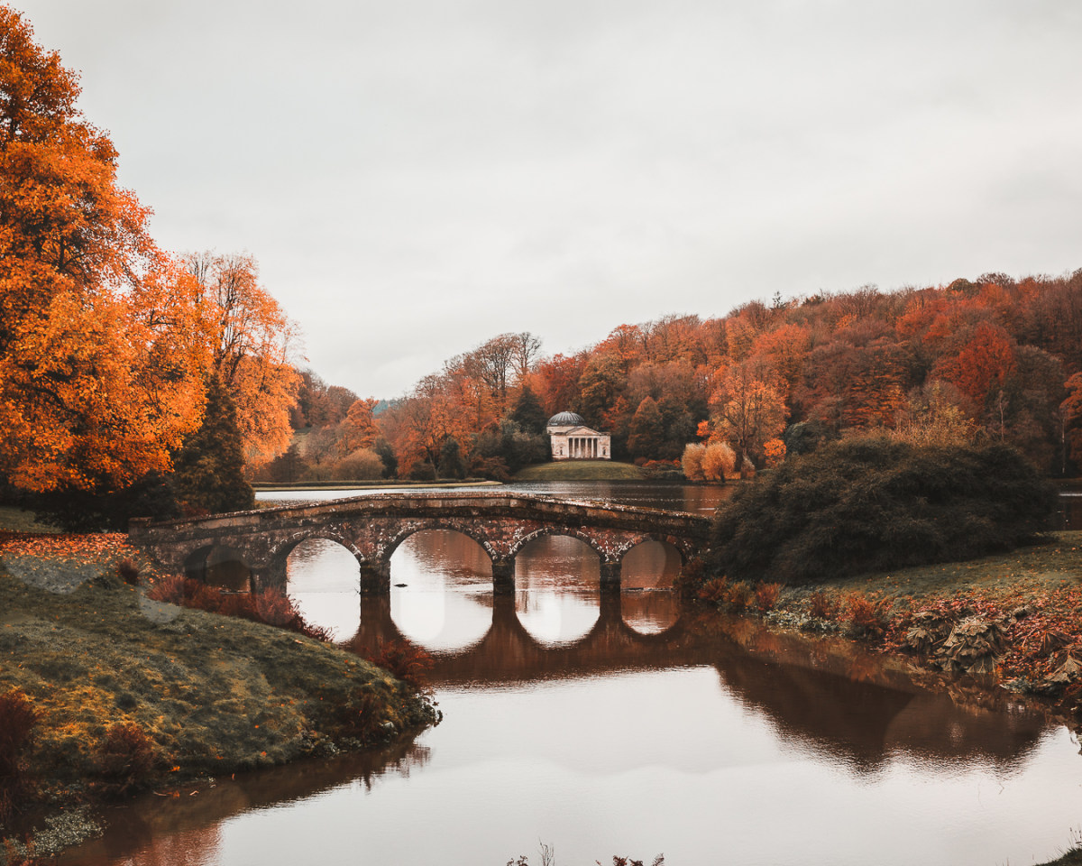 Early Mornings Reflections at Stourhead Gardens