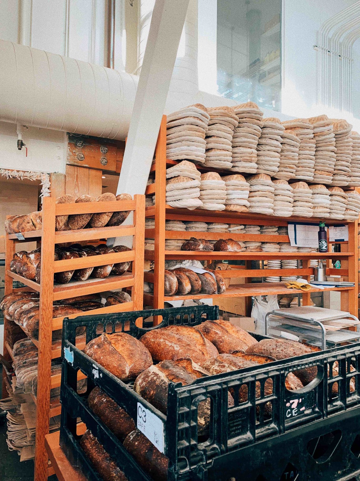 freshly baked sourdough