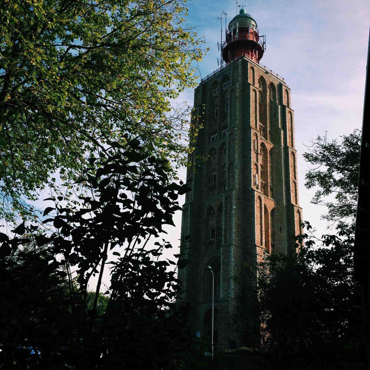 Westkapelle’s church turned lighthouse.   