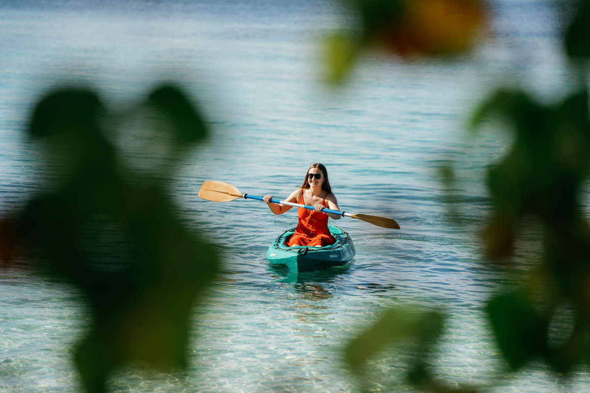 Canoeing in the Maldives