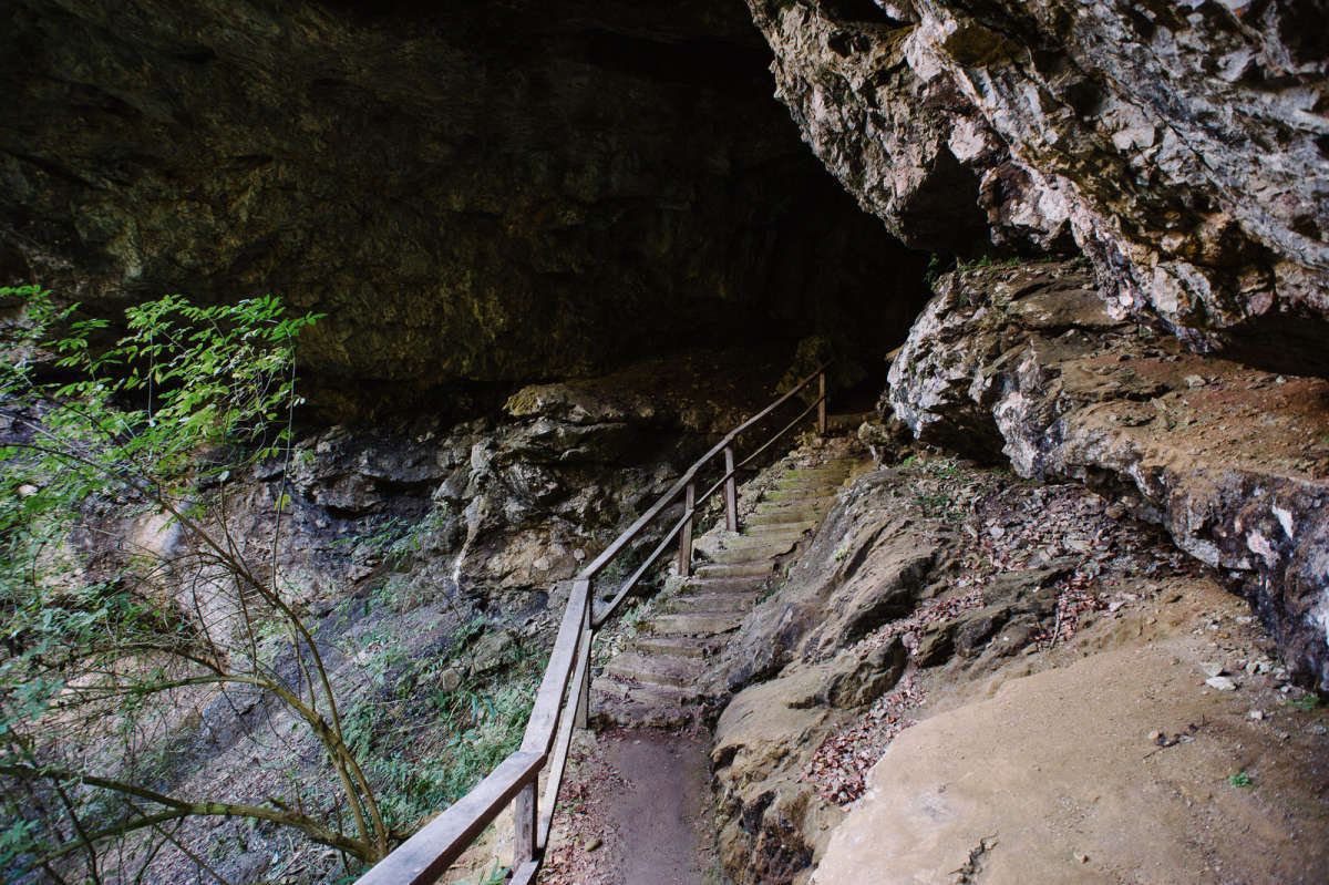 Entrance to a Man\x27s house cave