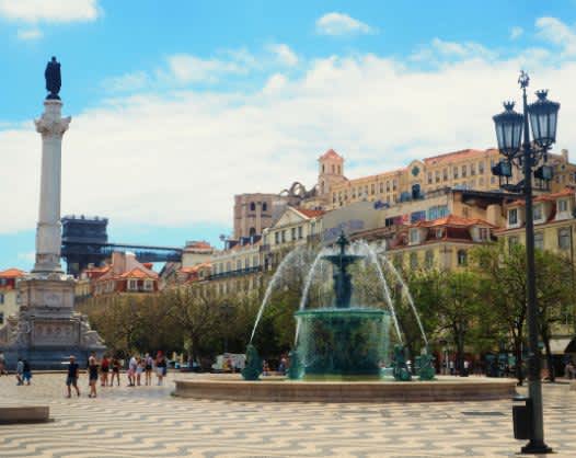 Rossio Square in Lisbon