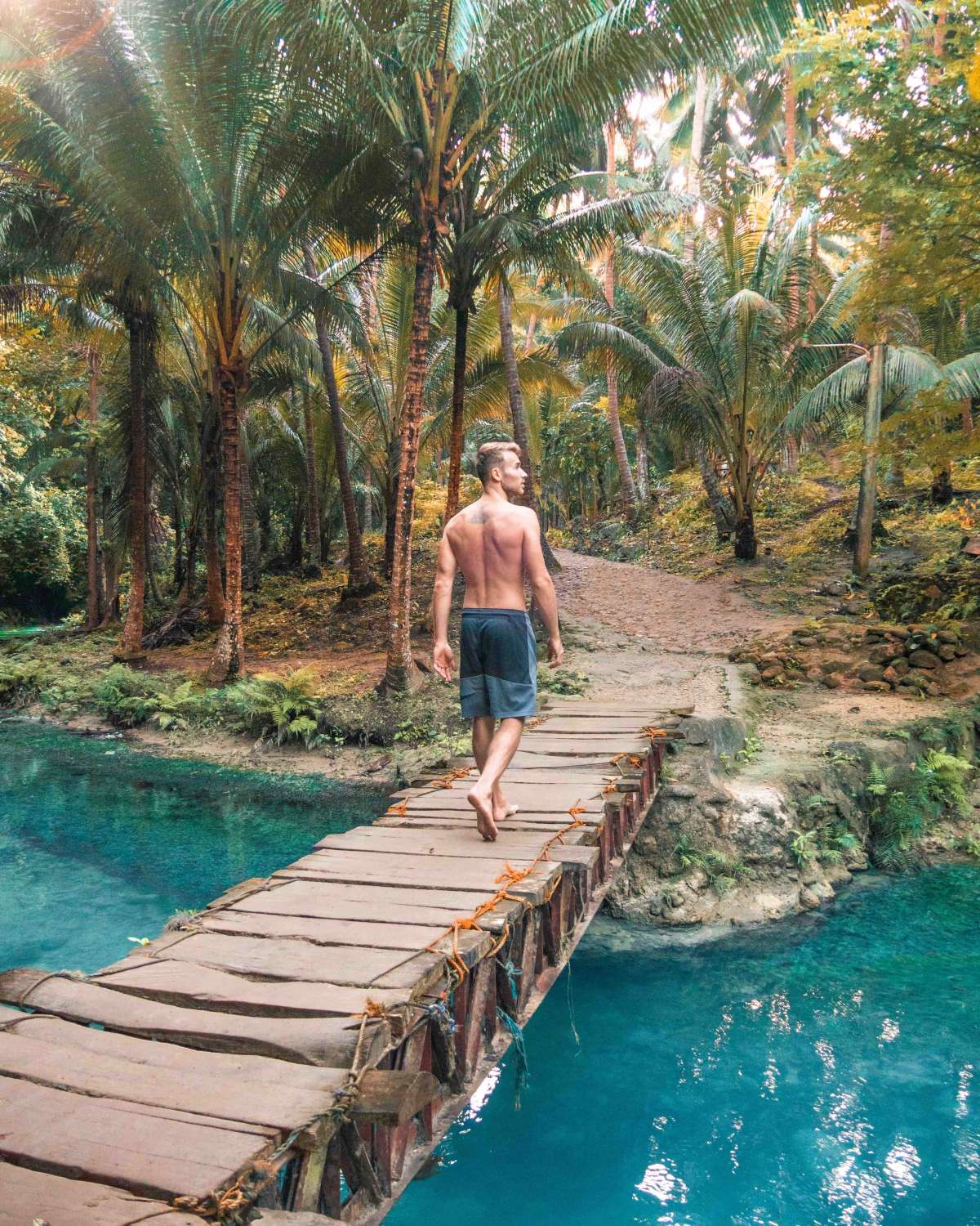 Throwback to the first month on the journey! En route To the incredible Kawasan falls in the Philippines