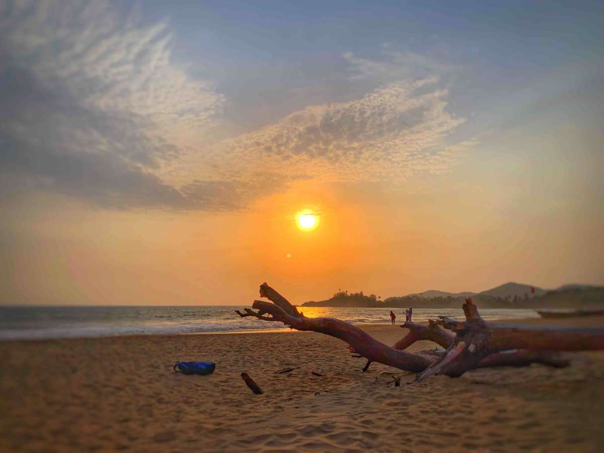 sunset from Patnem Beach