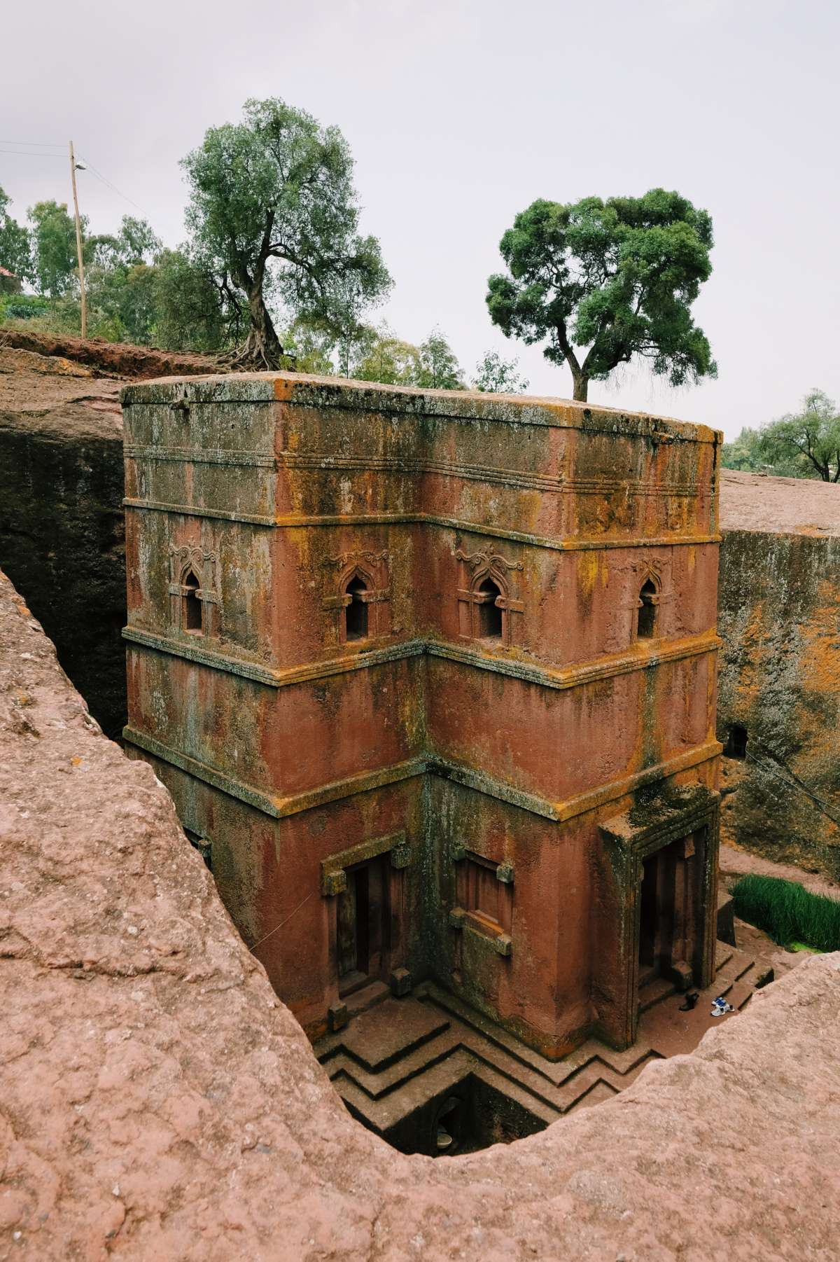 No, sorry - you can\x27t sleep in Lalibela\x27s St George Church. But the church can be seen from the rooms at Tukul Village!