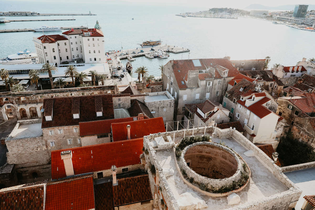 View of Split from Old Clock Tower