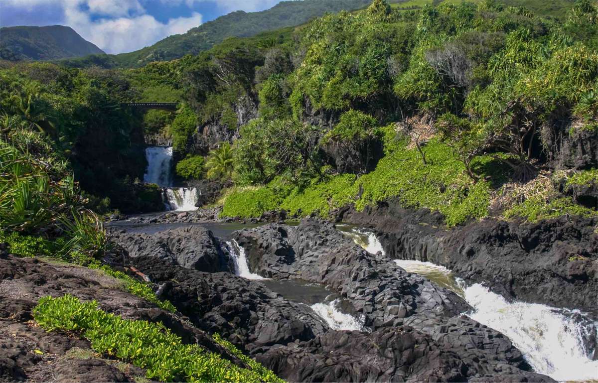 Bridge Over Palikea Falls  