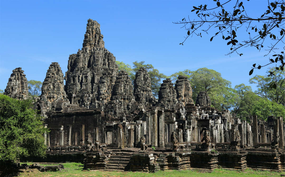 Bayon temple from afar