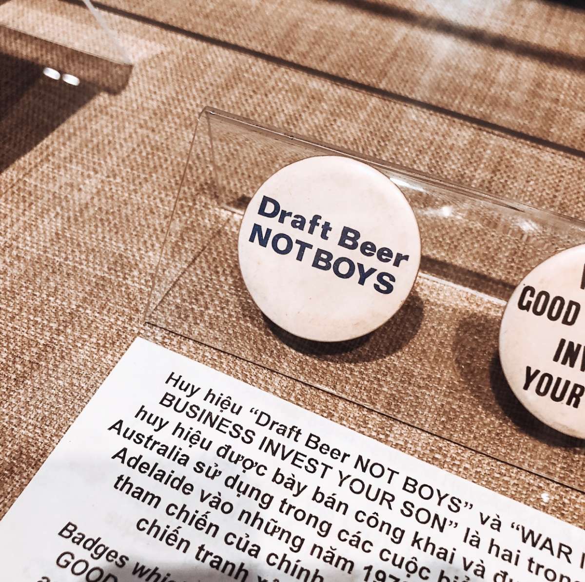 Anti war badges