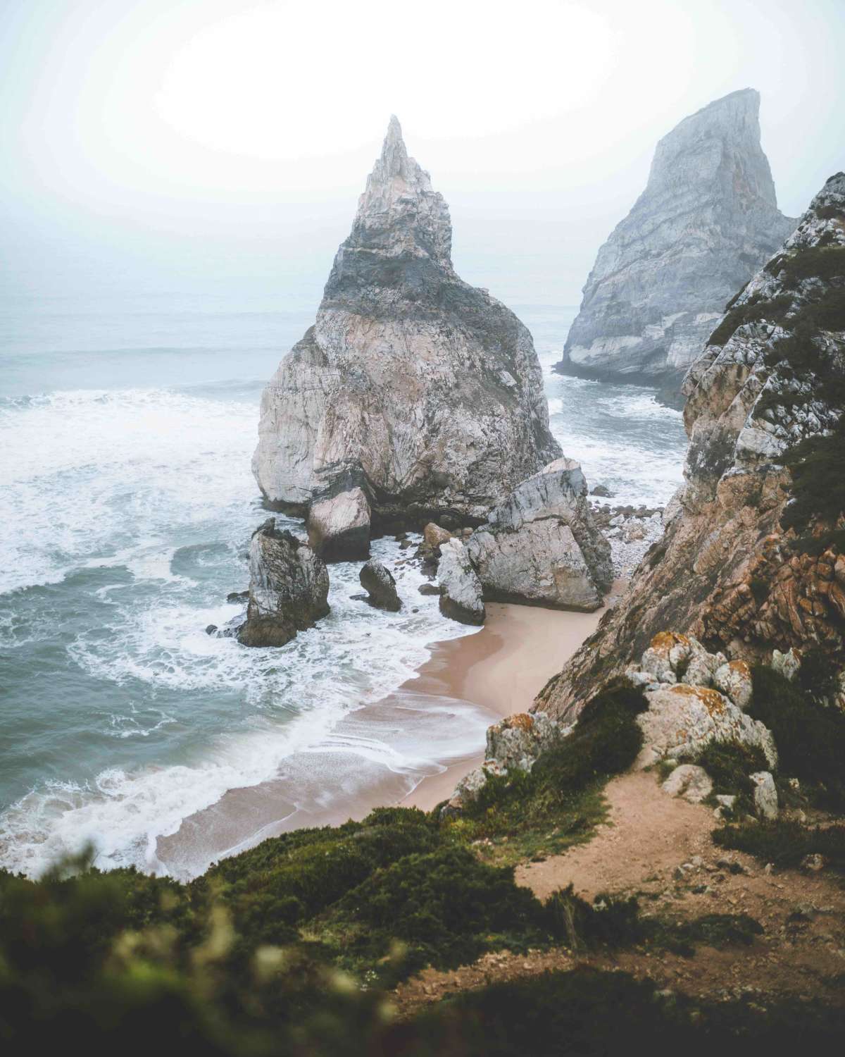 This is another angle of the beach, the weather was pretty moody on this day!