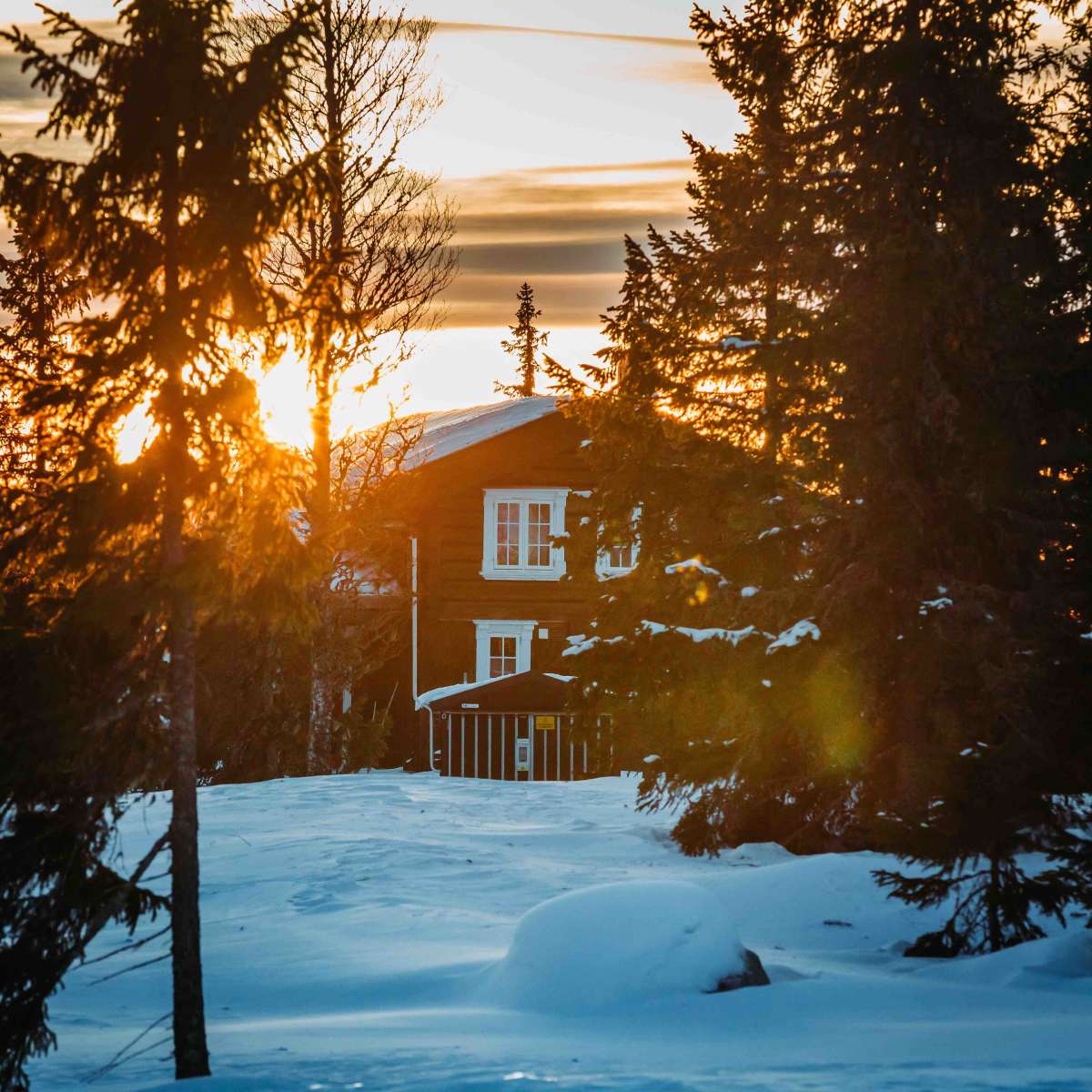 a small chalet in sjusjøen. 2 hours up north from Oslo. 