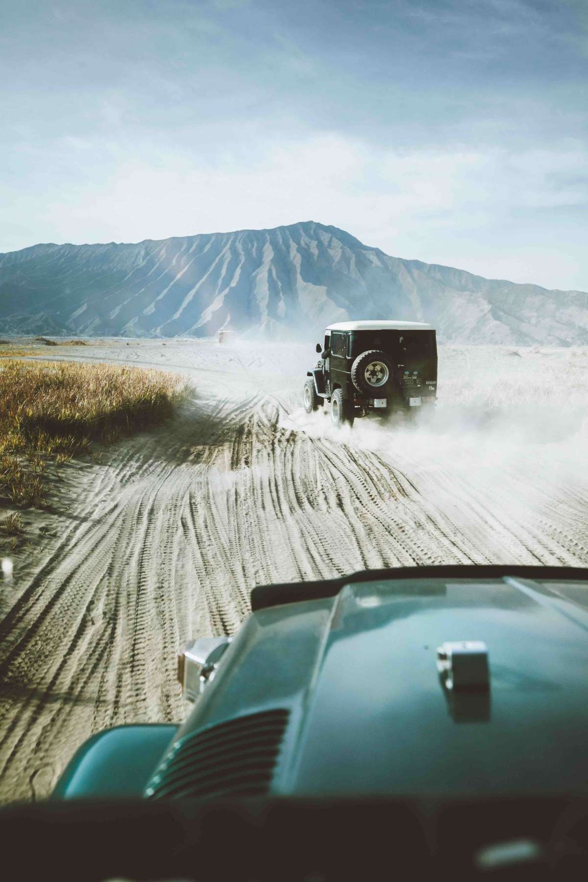 To get around Bromo you will hope into one of these cool looking jeeps 😎😎