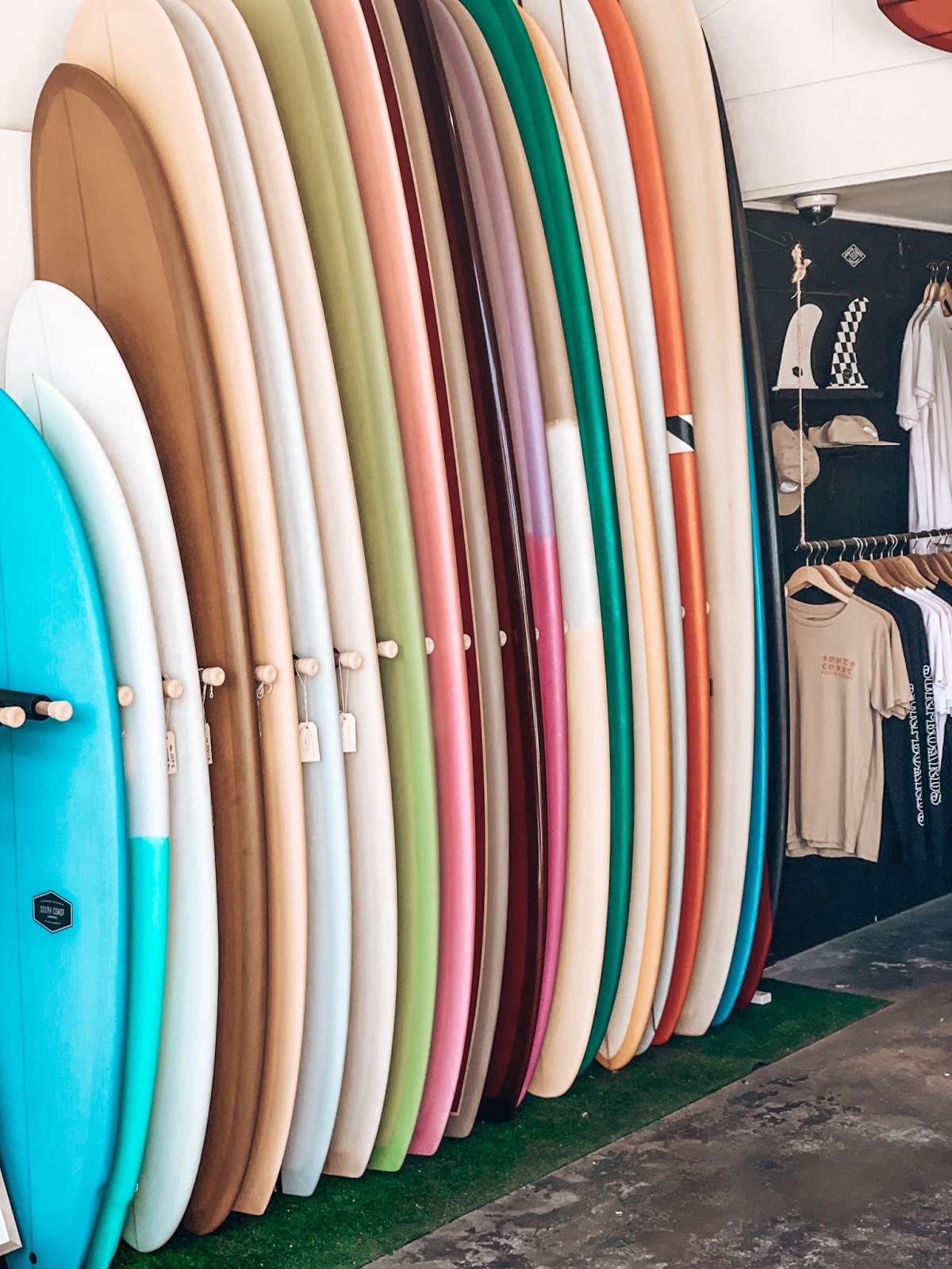 Boards of every color line the walla