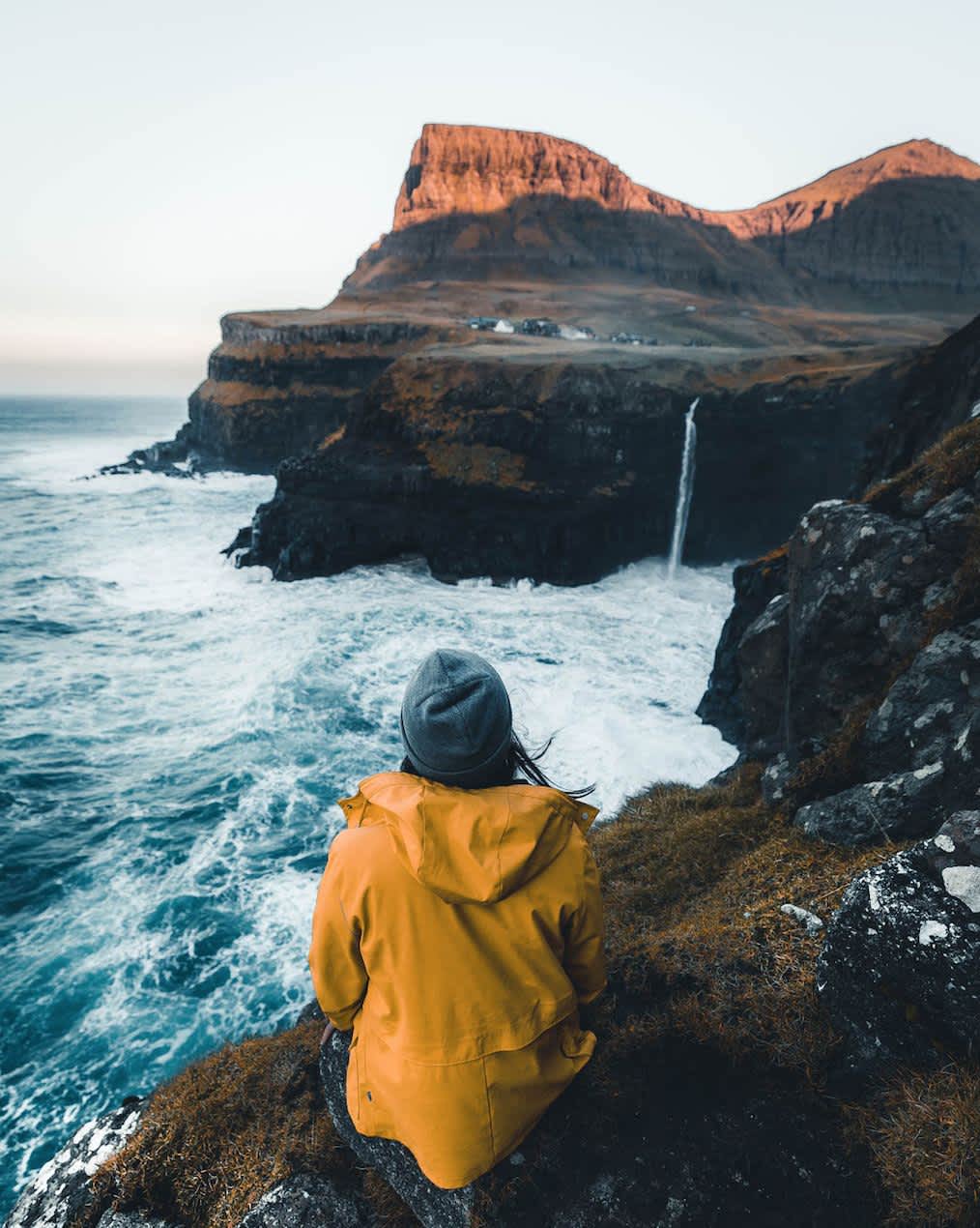 The Atlantic crashing against the cliffs