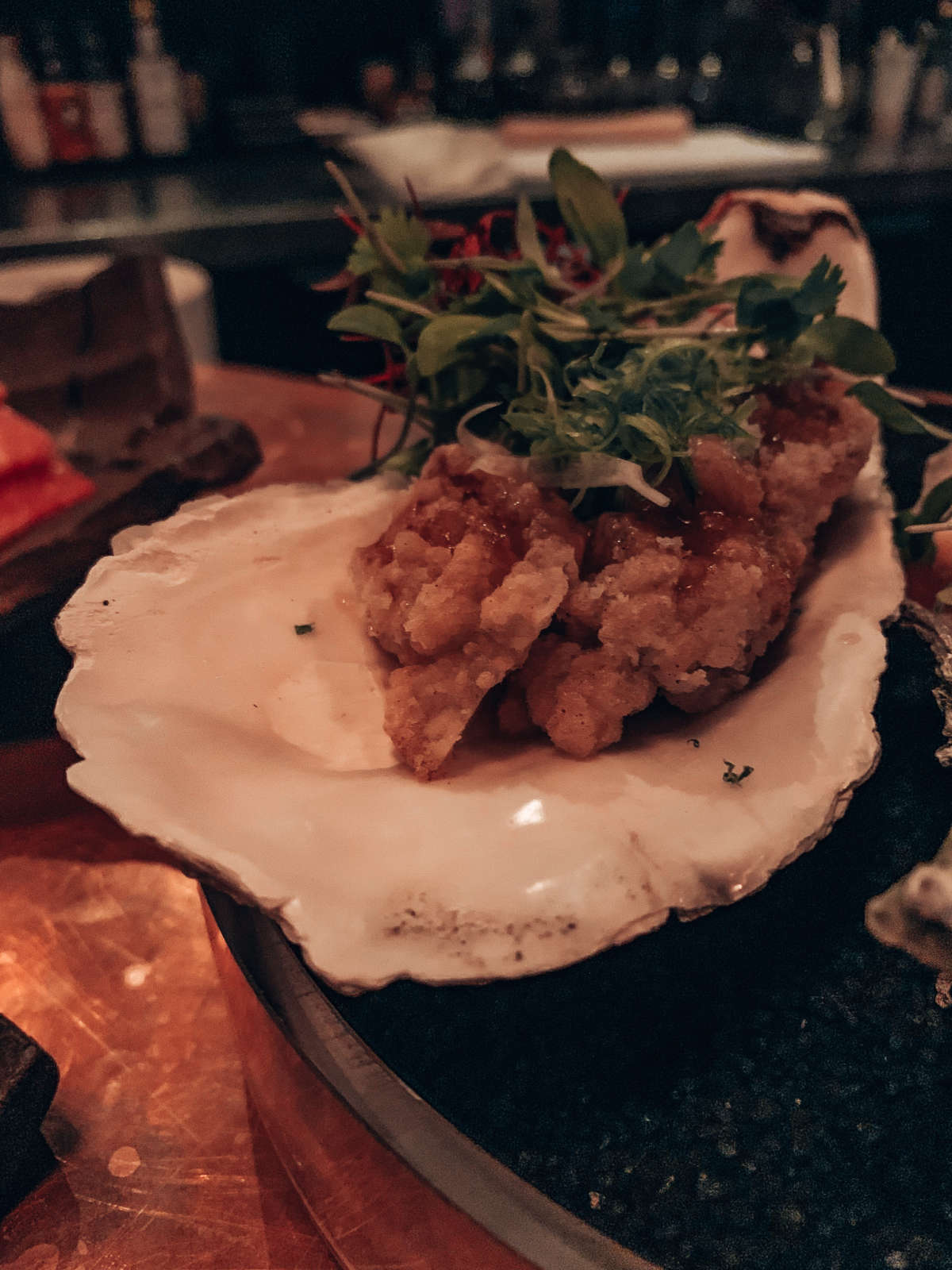 Fried Oyster was the size of my hand 