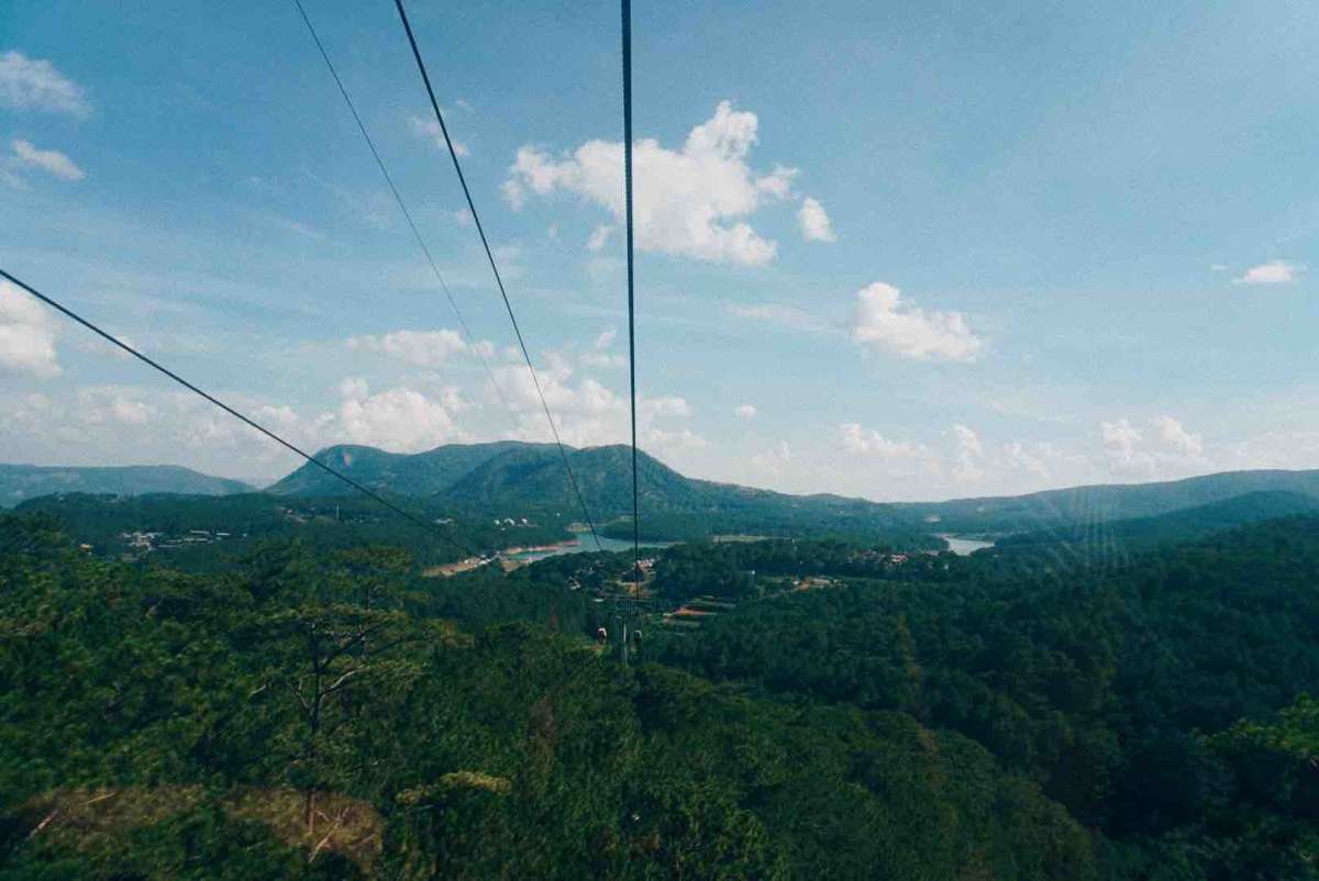 view from the cable car