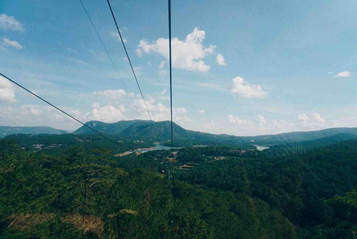 view from the cable car 