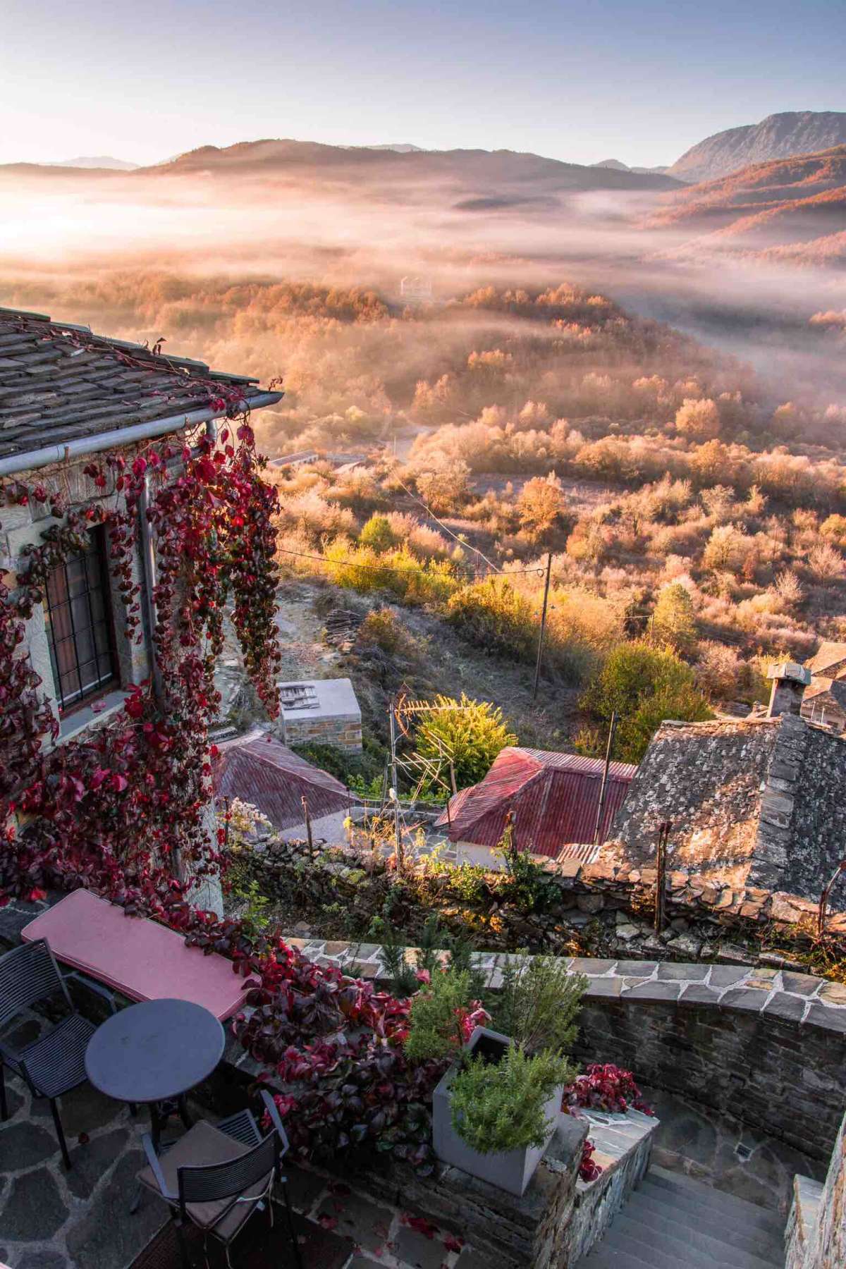 I mean, imagine waking up to this every morning. Kipi Village, Zagorochoria