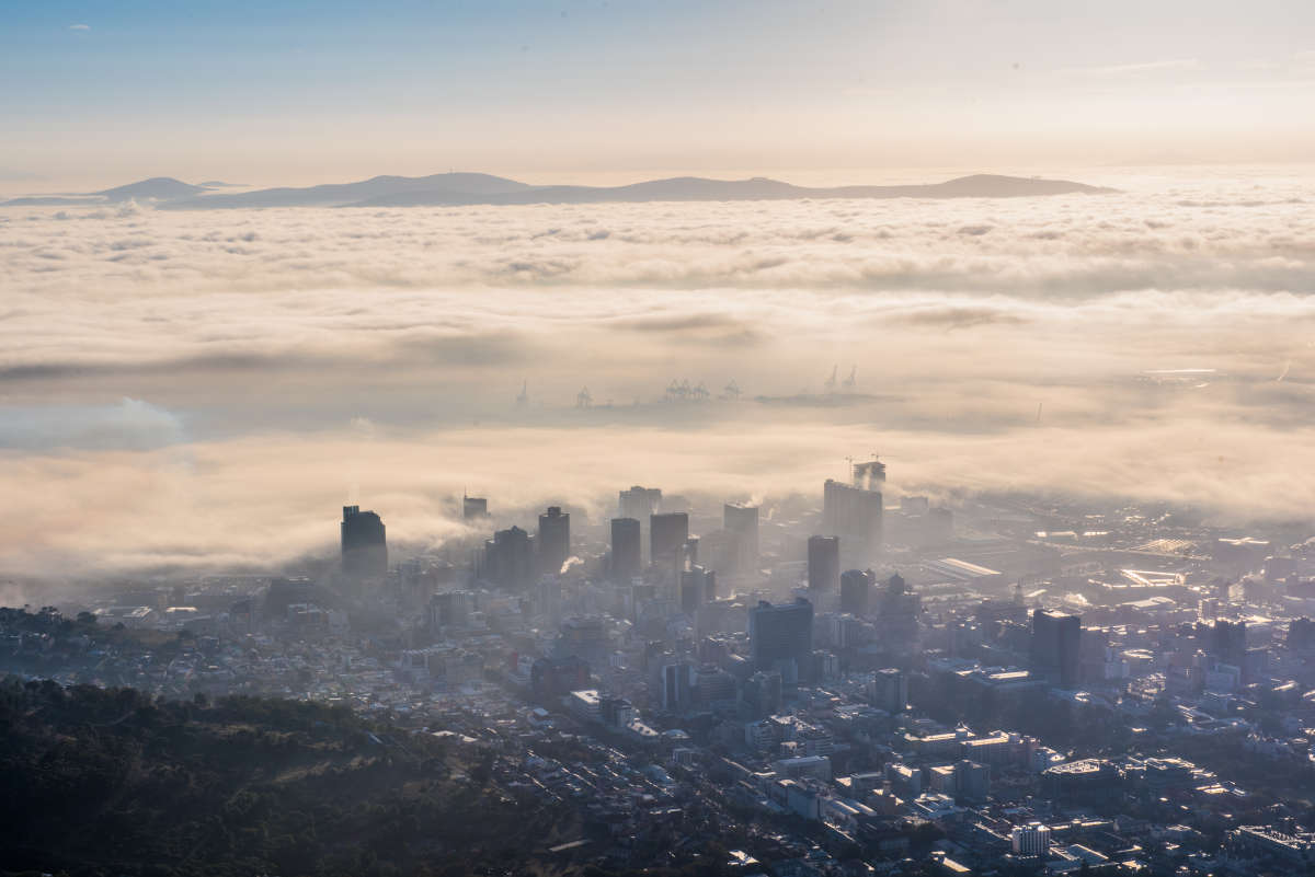 Cape Town City Center at Sunrise