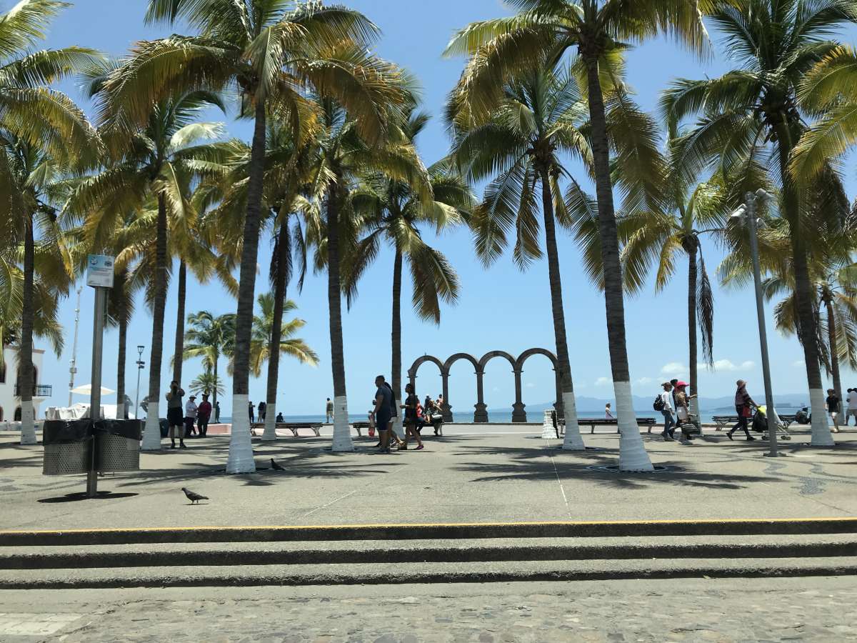 The arches are the symbol of Puerto Vallarta - and signal the southern end of the Malecon.