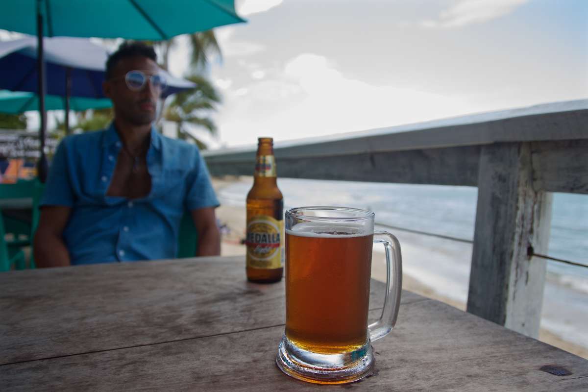 In recent years, the microbrewing trend has taken off in Puerto Rico. Featured here, a pint of FOK Parcha