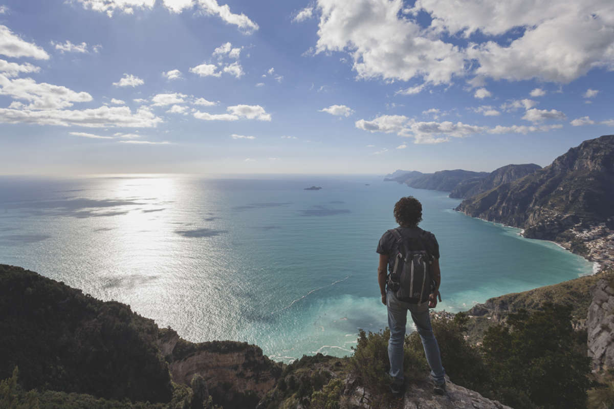 Standing there with just the marine breeze