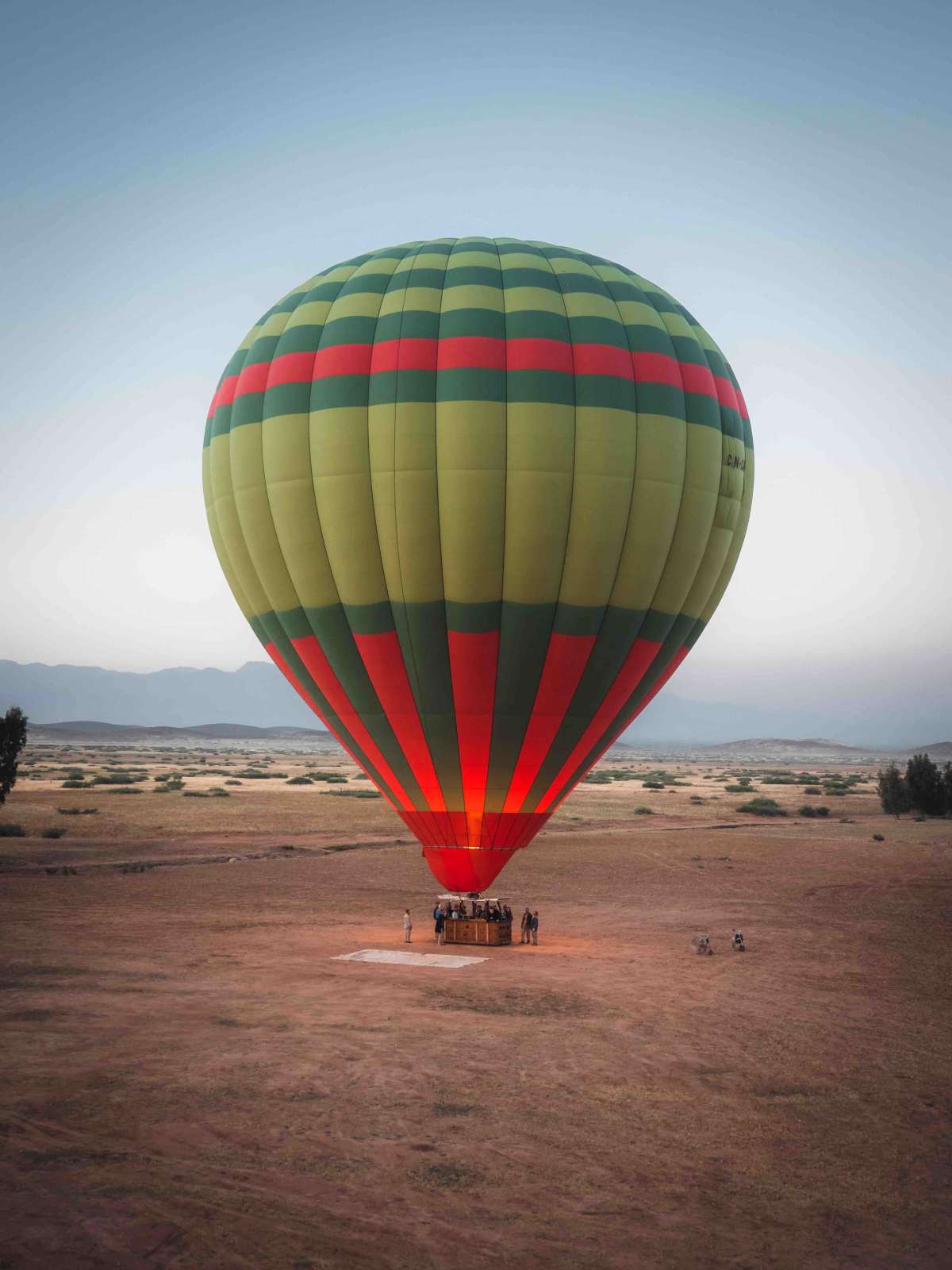 Preparing for lift off at the start of golden hour