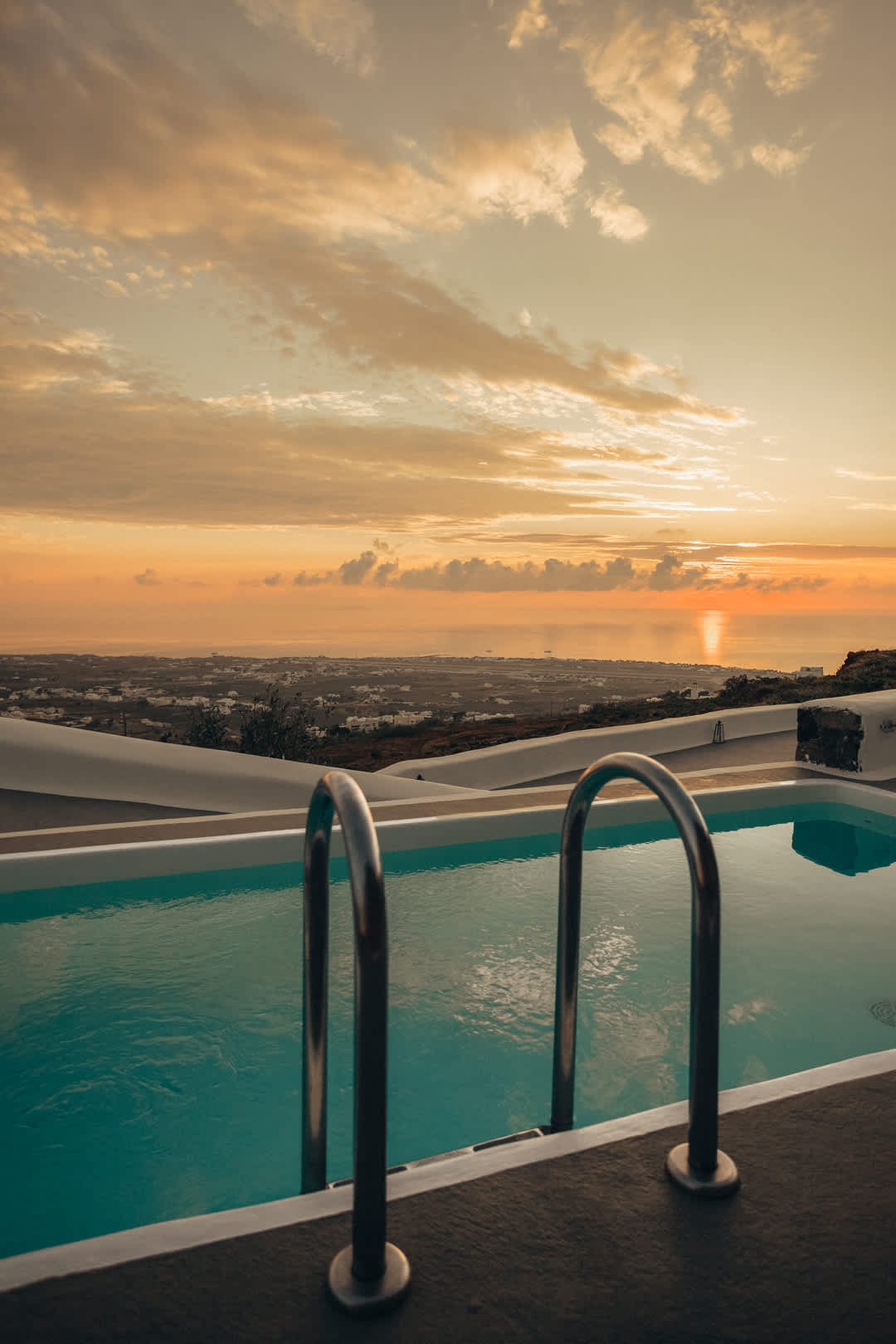 Sunrise from our pool villa.