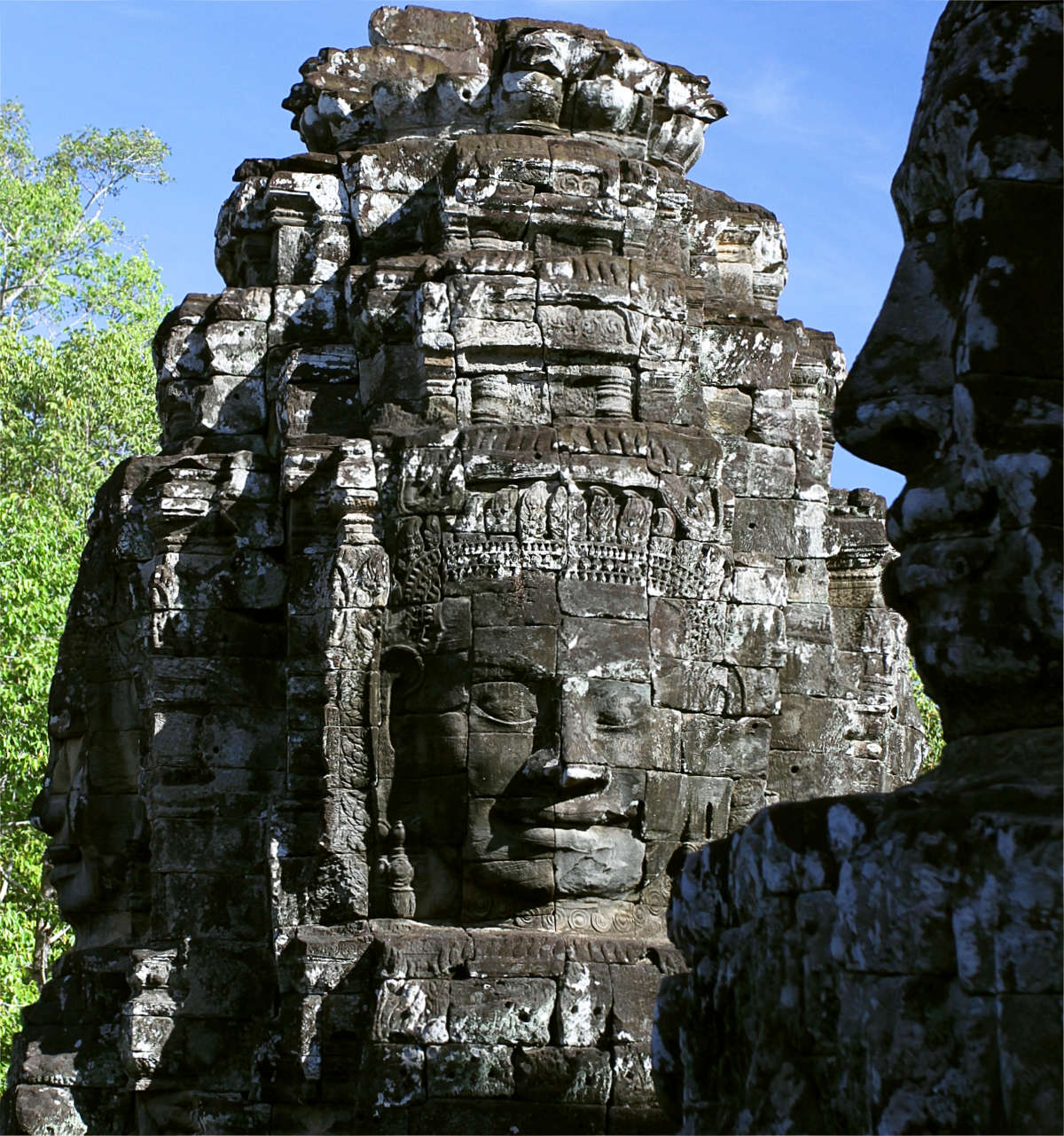 Some of the many faces at Bayon temple